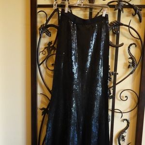 Back Chan Luu hand made long sequin skirt Size Small